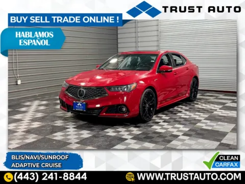 Red 2019 Acura TLX 4-Door Sedan w/A-Spec Pkg for sale in Sykesville, MD