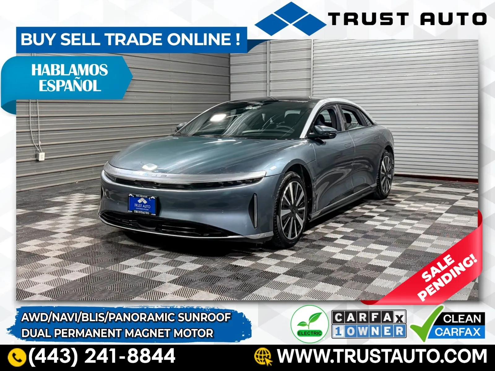2024 Lucid Air Touring AWD Luxury Sedan for sale in Sykesville, MD