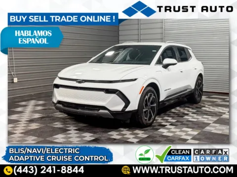 White 2024 Chevrolet Equinox EV 2LT Electric SUV for sale in Sykesville, MD