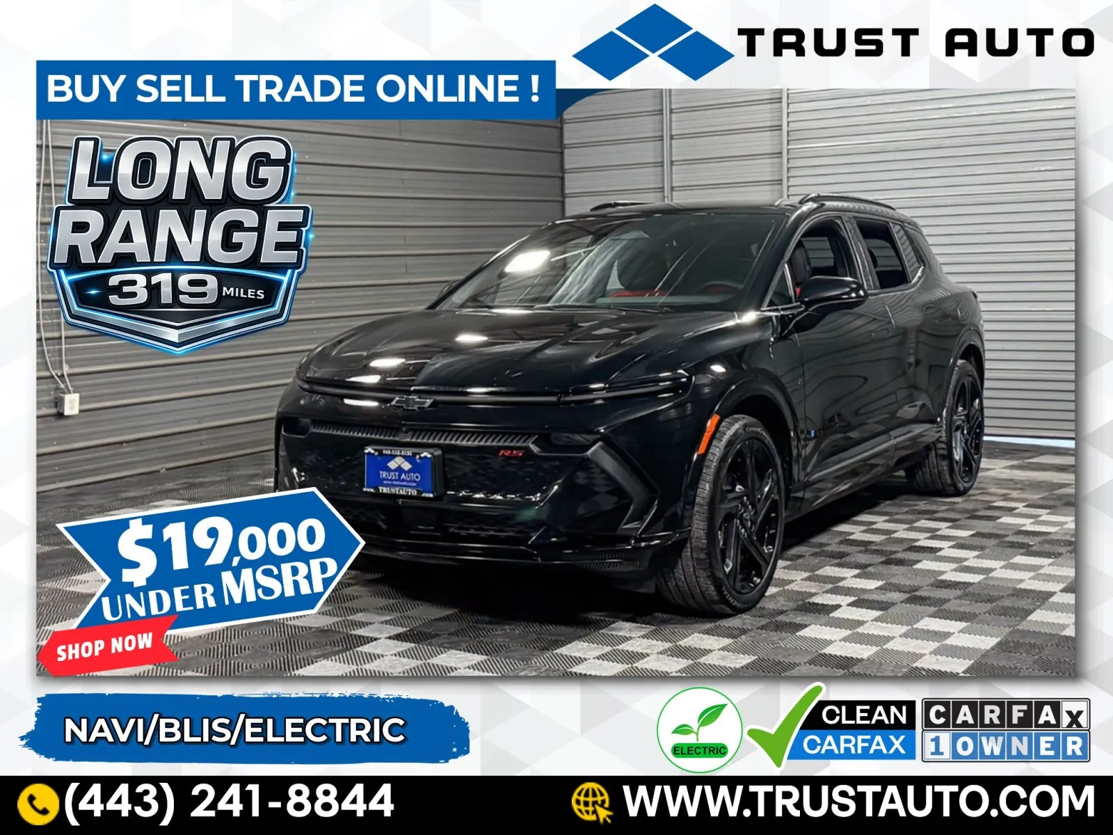 2025 Chevrolet Equinox EV RS Electric SUV for sale in Sykesville, MD