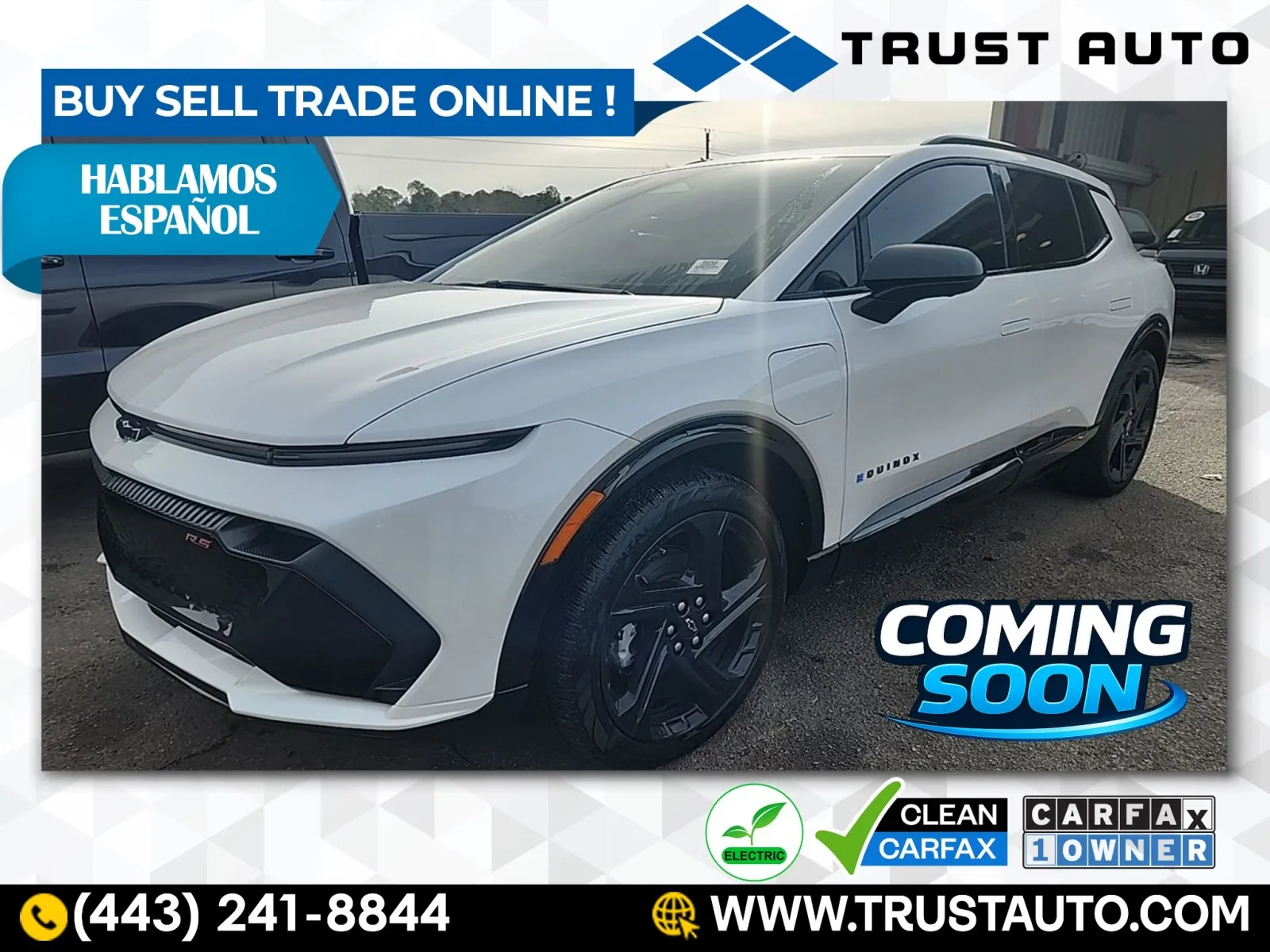 Blue 2024 Chevrolet Equinox EV RS for sale in Sykesville, MD