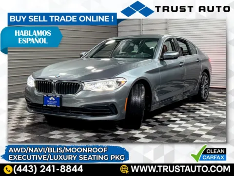 Gray 2020 BMW 5 Series 540i xDrive AWD Luxury Sedan w/Executive Pkg for sale in Sykesville, MD