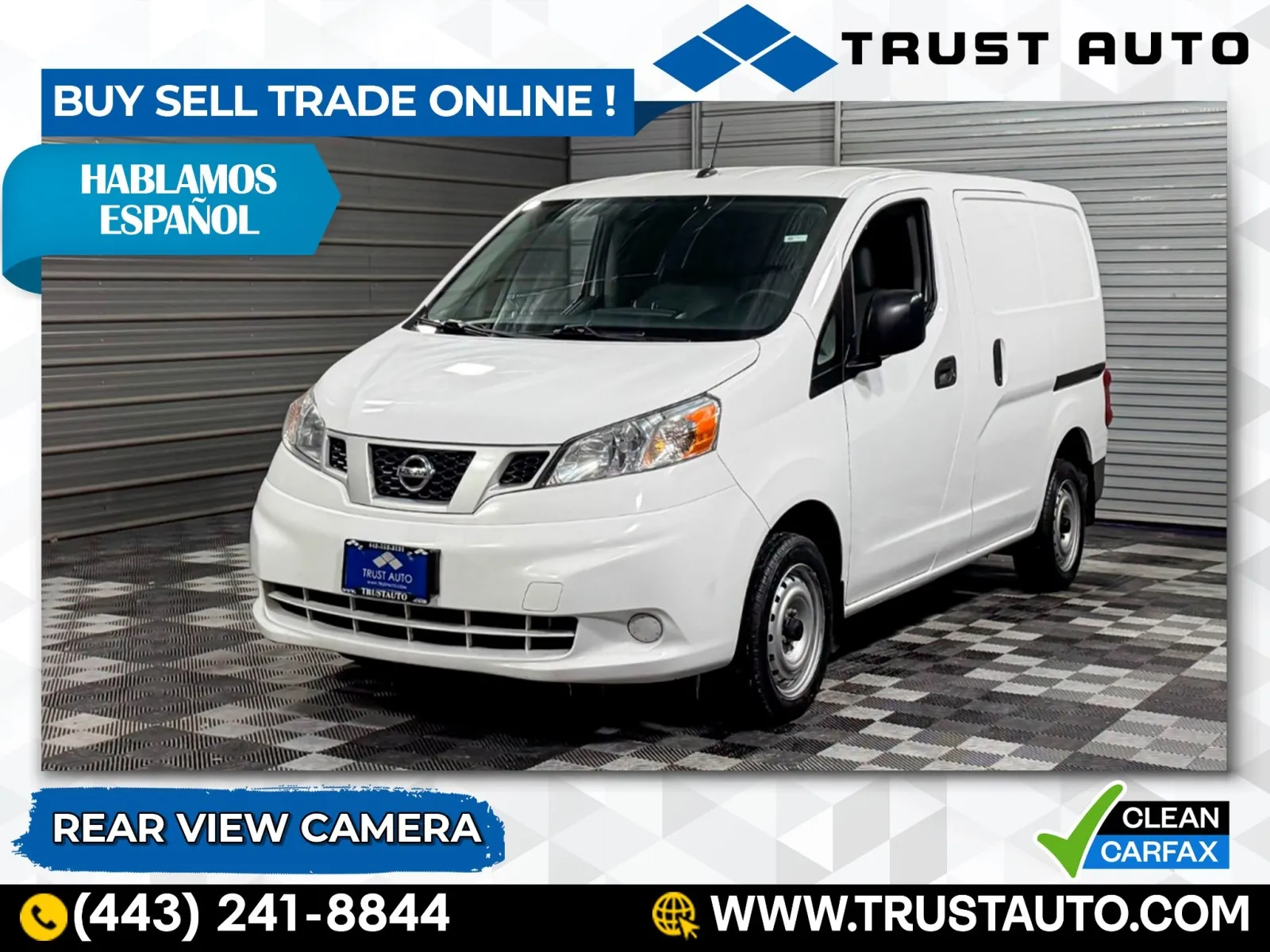White 2020 Nissan NV200 Compact Cargo S Minivan/Van for sale in Sykesville, MD