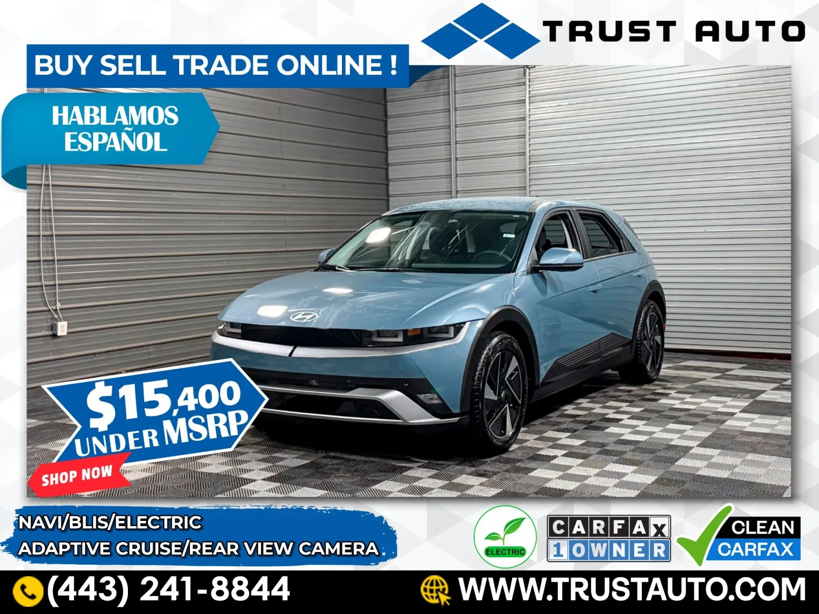 Blue 2025 Hyundai IONIQ 5 SE Standard Range Electric SUV for sale in Sykesville, MD