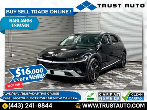 Black 2025 Hyundai IONIQ 5 SE AWD Electric Luxury SUV for sale in Sykesville, MD