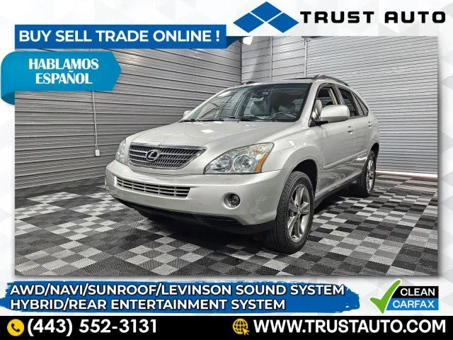 2006 Lexus RX Hybrid-Electric 400h AWD Luxury SUV w/Rear Entertainment System for sale in Sykesville, MD