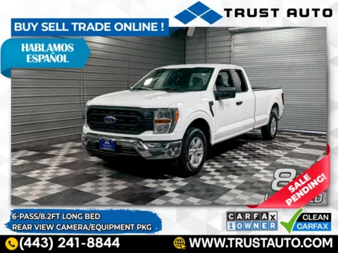 White 2021 Ford F-150 XL SuperCab Pickup Truck w/Equipment Pkg for sale in Sykesville, MD