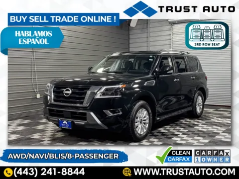 Black 2023 Nissan Armada SV 4WD Luxury SUV for sale in Sykesville, MD