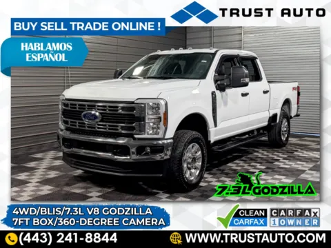 White 2024 Ford Super Duty F-350 SRW XLT 4WD Crew Cab 7.3L V8 Godzilla Pickup Truck for sale in Sykesville, MD