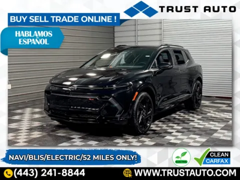 Black 2024 Chevrolet Equinox EV RS Electric SUV for sale in Sykesville, MD