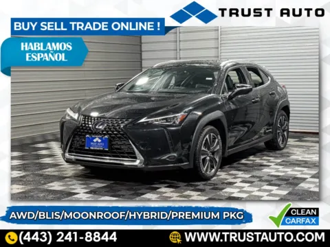 Black 2020 Lexus UX 250h AWD Hybrid SUV for sale in Sykesville, MD