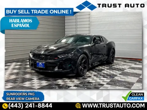 Black 2023 Chevrolet Camaro 1LT Sport Coupe w/RS Pkg for sale in Sykesville, MD