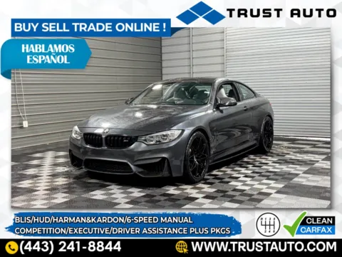 White 2016 BMW M4 for sale in Sykesville, MD