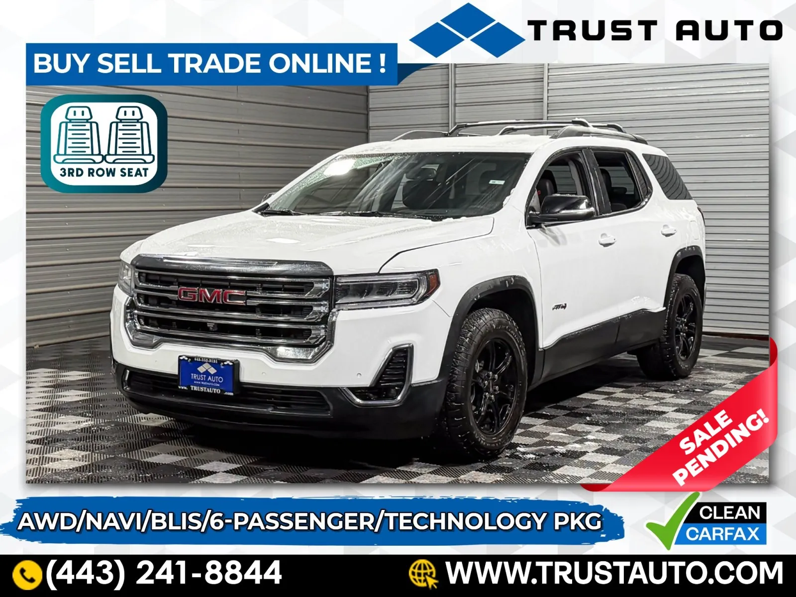 2023 GMC Acadia AT4 AWD 6-Passenger SUV for sale in Sykesville, MD