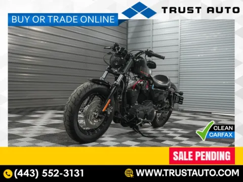 Black 2013 Harley Davidson XL1200X Forty-Eight Motorcycle for sale in Sykesville, MD