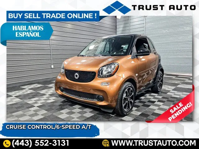 2016 smart fortwo Passion Coupe w/6-Speed A/T for sale in Sykesville, MD