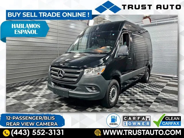 Used 2023 Mercedes-Benz Sprinter 2500 12-Passenger 144'' High Roof