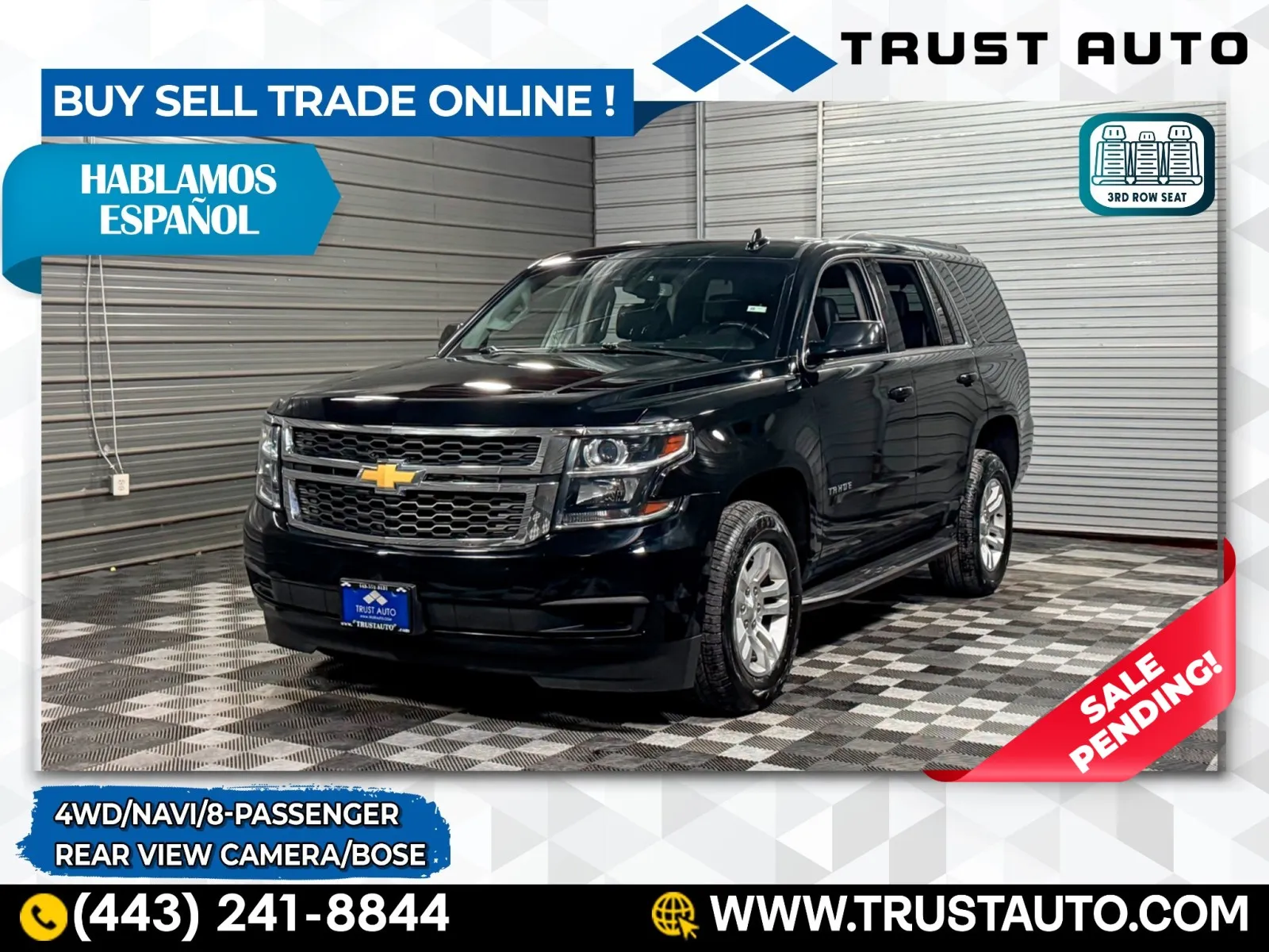2019 Chevrolet Tahoe LT 4WD 8-Passenger SUV