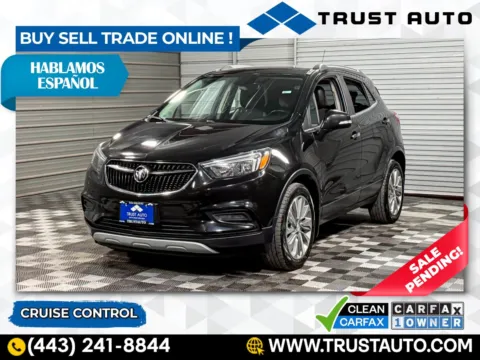 Black 2018 Buick Encore Preferred 4-Door SUV for sale in Sykesville, MD