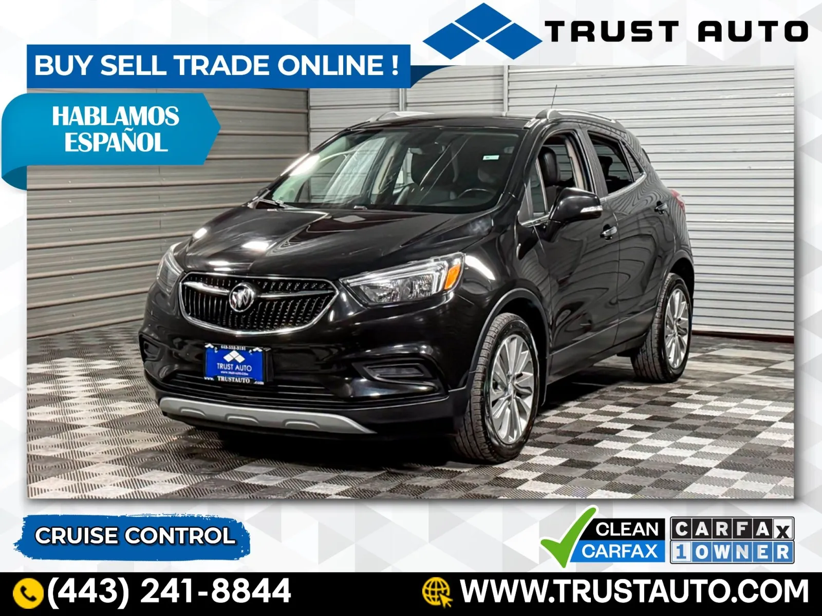 Black 2018 Buick Encore Preferred 4-Door SUV for sale in Sykesville, MD