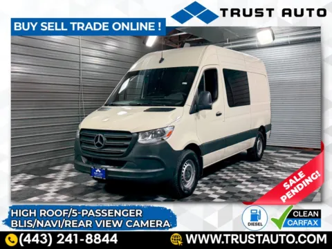 Gray 2024 Mercedes-Benz Sprinter 2500 Crew 144''WB High Roof Diesel Minivan/Van for sale in Sykesville, MD