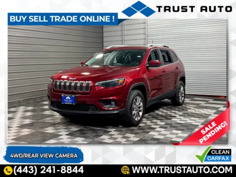 Red 2020 Jeep Cherokee Latitude Plus 4WD SUV for sale in Sykesville, MD