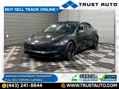 Gray 2025 Tesla Model 3 Performance AWD Dual Motor Electric Sedan for sale in Sykesville, MD