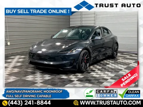 Gray 2025 Tesla Model 3 Performance AWD Dual Motor Electric Sedan for sale in Sykesville, MD