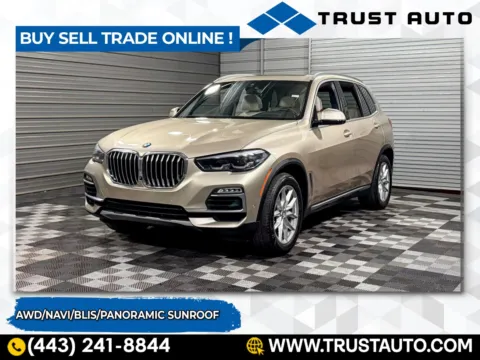 Beige 2019 BMW X5 xDrive40i AWD Luxury SUV for sale in Sykesville, MD