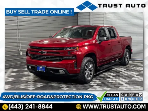 Red 2022 Chevrolet Silverado 1500 LTD RST 4WD Crew Cab Pickup Truck for sale in Sykesville, MD