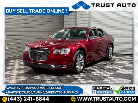 Red 2020 Chrysler 300 Limited 4-Door Sedan w/SafetyTec Plus Group for sale in Sykesville, MD