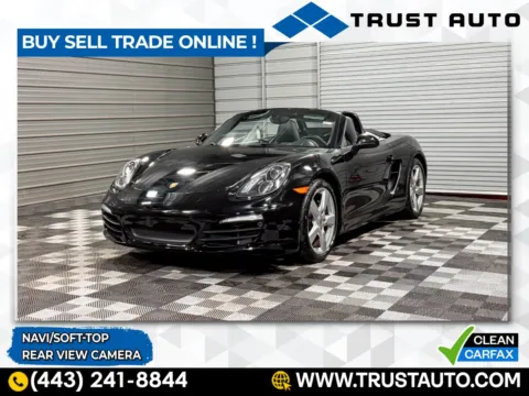 Black 2015 Porsche Boxster Soft-Top Convertible for sale in Sykesville, MD