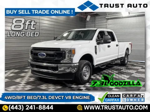 White 2022 Ford Super Duty F-250 SRW XL 4WD Crew Cab 8FT Long Bed Pickup Truck for sale in Sykesville, MD