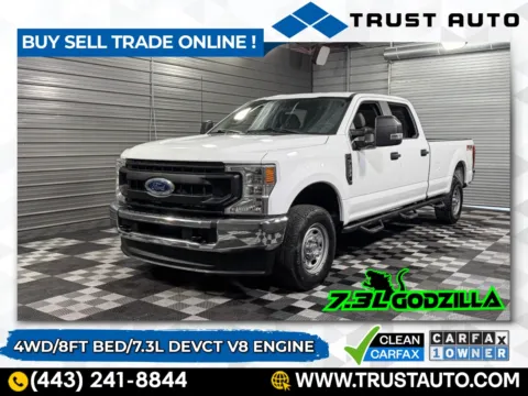 White 2022 Ford Super Duty F-250 SRW XL 4WD Crew Cab 8FT Long Bed Pickup Truck for sale in Sykesville, MD