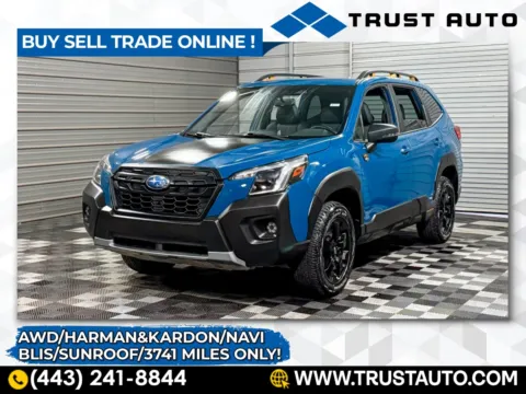 Blue 2022 Subaru Forester Wilderness AWD SUV for sale in Sykesville, MD