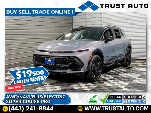 Gray 2024 Chevrolet Equinox EV RS AWD Electric SUV w/Super Cruise Pkg for sale in Sykesville, MD