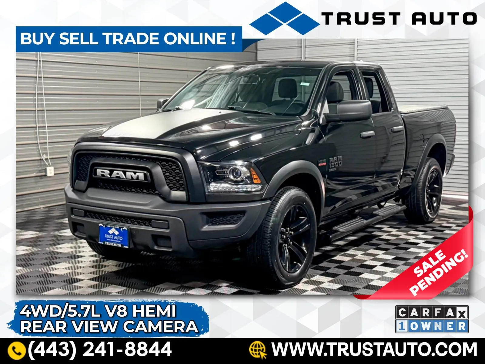 2021 Ram 1500 Classic Warlock 4WD Quad Cab 5.7L V8 Hemi Pickup Truck for sale in Sykesville, MD