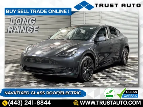 Gray 2024 Tesla Model Y Long Range Electric SUV for sale in Sykesville, MD