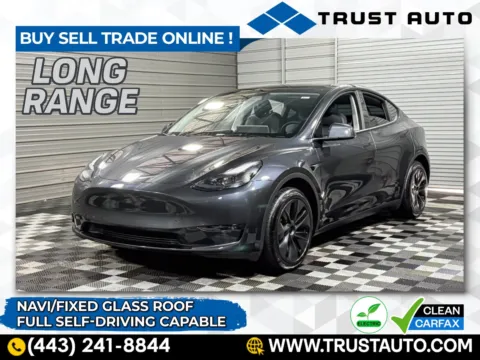 Gray 2024 Tesla Model Y Long Range Electric SUV for sale in Sykesville, MD