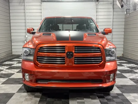 Another view of 2017 Ram 1500 Sport 4WD Crew Cab Hemi Pickup Truck w/Copper Sport Pkg for sale in Sykesville, MD at Trust Auto