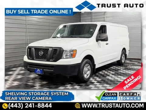 White 2020 Nissan NV2500 HD Cargo SV Standard Roof Minivan/Van for sale in Sykesville, MD