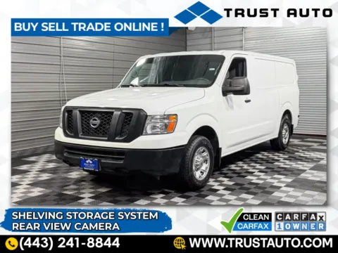 White 2020 Nissan NV2500 HD Cargo SV Standard Roof Minivan/Van for sale in Sykesville, MD