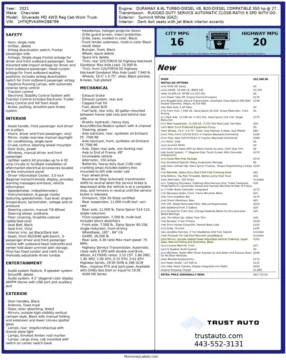 Another view of 2021 Chevrolet Silverado 5500 MD Chassis Work Truck Regular Cab 4WD Flat Bed w/Lumber Rack for sale in Sykesville, MD at Trust Auto