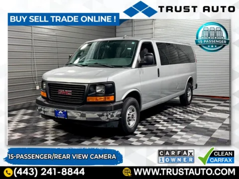 Silver 2017 GMC Savana 3500 15-Passenger LS 155''WB Minivan/Van for sale in Sykesville, MD
