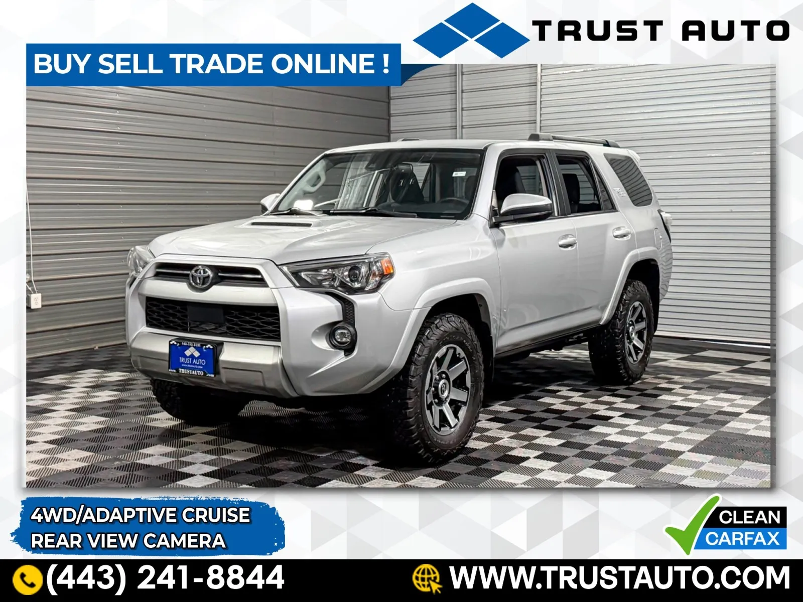 2021 Toyota 4Runner TRD Off Road 4WD SUV for sale in Sykesville, MD