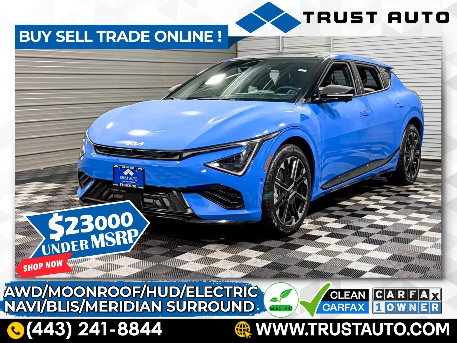 2025 Kia EV6 GT-Line AWD Electric Luxury SUV for sale in Sykesville, MD