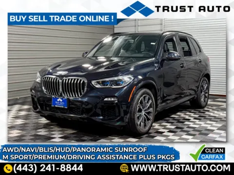 Black 2019 BMW X5 xDrive50i AWD Luxury SUV w/M Sport/Premium Pkgs for sale in Sykesville, MD