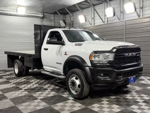 Another view of 2021 Ram 5500 Chassis Tradesman Regular Cab 4WD Flat Bed Truck for sale in Sykesville, MD at Trust Auto