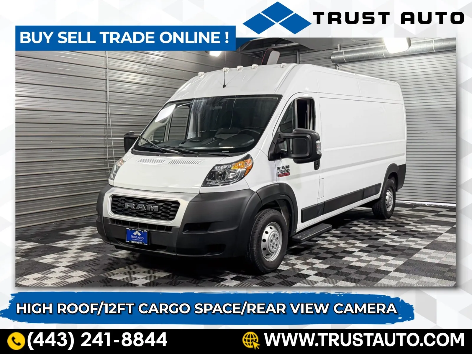2021 Ram ProMaster 2500 Cargo 159''WB High Roof Minivan/Van