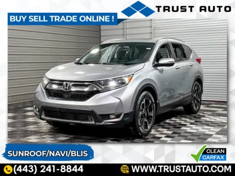 Silver 2018 Honda CR-V Touring SUV for sale in Sykesville, MD